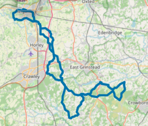 Ride Reigate 100k Route